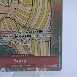 One Piece Sanji ENG 1st Anni - OP01-013 English Version 1st Anniversary Set NM - Image 4