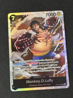 One Piece Kingdoms Of Intrigue Monkey.D.Luffy OP04-090 SR English - Image 1