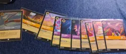 Lorcana Shimmering Skies 10 Card Lot Includes A Holo - Image 1