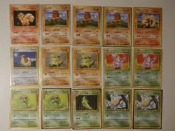 1996 Vintage Japanese Base Set Pokemon Card Lot Pocket Monsters - LP / NM - Image 1