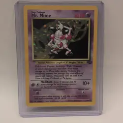 Pokemon TCG Mr. Mime Jungle 6/64 Holo Rare Unlimited English Card - Image 1