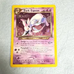 Pokemon TCG Neo Destiny Espeon Dark 4/105 Holo Unlimited Rare Card - Image 1