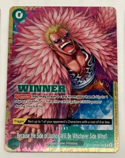 2025 One Piece - Because the Side of Justice Winner (3x) Cards Vol. 4 OP05-037 - Image 5