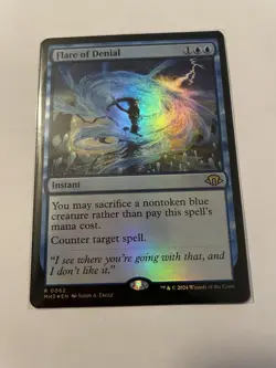Flare of Denial Foil Card Modern Horizons 3 Near Mint Condition - Image 1