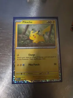 McDonalds 2024 Pikachu Holo Dragon Discovery Card 002/015 Happy Meal Edition - Image 1