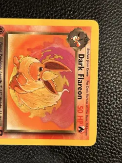 Pokemon TCG Dark Flareon Card 35/82 Non Holo 1st Edition LP - Image 2
