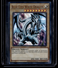 Blue-Eyes White Dragon - Ultra Rare Yugioh Card - LOB-EN001 - NM - Image 1