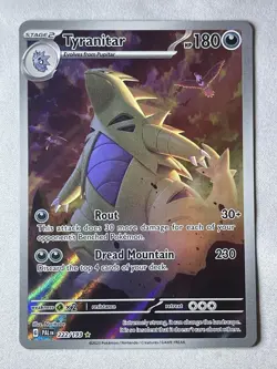 Tyranitar 222/193 Sv02: Paldea Evolved Illustration Rare Holo Pokemon TCG Card - Image 1