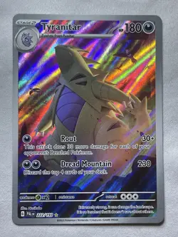 Tyranitar 222/193 Sv02: Paldea Evolved Illustration Rare Holo Pokemon TCG Card - Image 2
