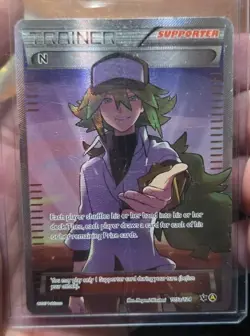 Pokemon XY Premium Trainer Collection 2017 N Full Art Holo Rare Card 105a/124 NM - Image 1