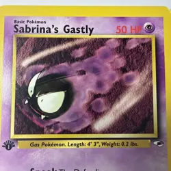 Sabrina's Gastly 93/132 1st Edition Gym Heroes Vintage Pokemon TCG Card - Image 4