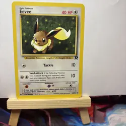 Pokemon Eevee 55/82 Team Rocket Common TCG Card 2000 English ENG - Image 2