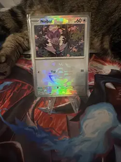 Noibat 090/131 Master Ball Reverse Holo Prismatic Evolutions Pokemon Card NM tcg - Image 1