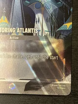 Disney Lorcana Restoring Atlantis Enchanted Card 222/204 Archazia's Island Holo - Image 4