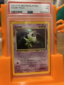 Pokemon TCG Celebi Neo Revelation Holo Rare Card 3/64 PSA 7! - Image 2