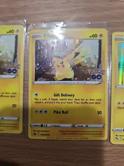 Pokemon TCG Pokemon Go Card Lot Of 5 (Pikachu) 2022 Holographic - Image 3