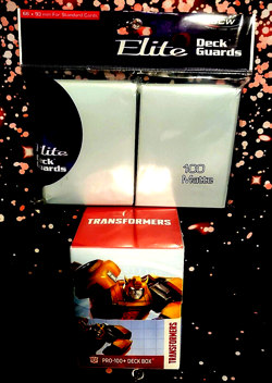 GirlGames - 100+ ULTRA PRO TRANSFORMERS DECK BOX 100 MATTE BCW CARD SLEEVES MTG - Image 1