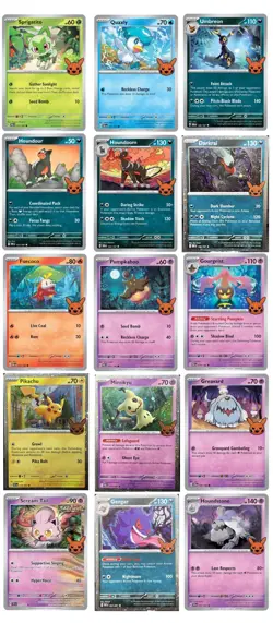 Pokemon Trick or Trade Complete Set of 30 Cards 2024 Halloween Trick or Treat - Image 3
