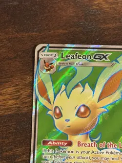 Pokemon TCG Leafeon GX Full Art Ultra Prism 139/156 Card - Image 2