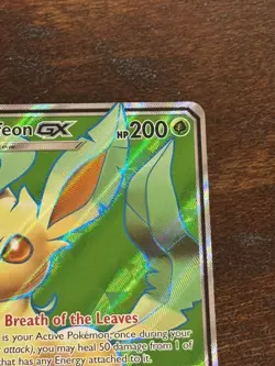 Pokemon TCG Leafeon GX Full Art Ultra Prism 139/156 Card - Image 3