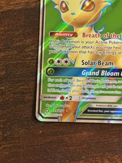 Pokemon TCG Leafeon GX Full Art Ultra Prism 139/156 Card - Image 5
