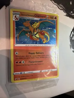 Special Delivery Charizard Pokemon Center Promo Card Holo (SWSH075) - SEALED - Image 5