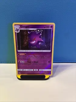 Gengar 38/111 Reverse Holo Sun & Moon Crimson Invasion Pokemon Collector’s Card - Image 1