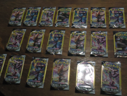Lot of 20 Pokemon Sword & Shield REBEL CLASH 3 Card Booster Packs Dollar Sealed - Image 3