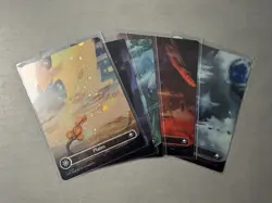 MTG Edge of Eternities Complete Set Galaxy Foil Lands NM - Image 1