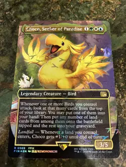 Choco, Seeker of Paradise (Borderless) (Chocobo Track Foil) Final Fantasy Foil - Image 1