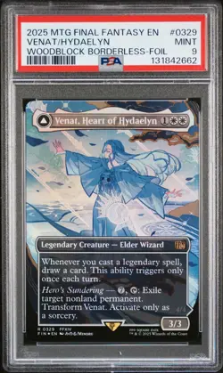 2025 MTG FF HYDAELYN, THE MOTHERCRYSTAL/VENAT, HEART OF HYDAELYN PSA 9 - Image 1