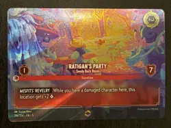 1x Ratigan's Party - Seedy Back Room - 216/204 - Enchanted - Disney Lorcana Nm - Image 1