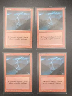 4x Lightning Bolt - Italian - FBB - EDH - Vintage - Modern #2681 - Image 1