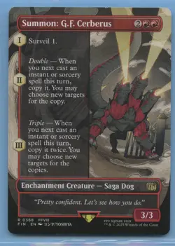 MTG: Final Fantasy: BORDERLESS: Summon: G.F. Cerberus - Image 1