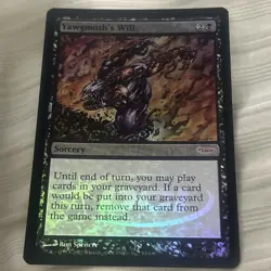 Yawgmoth's Will FOIL MTG Judge Promo Magic The Gathering MP - Image 1