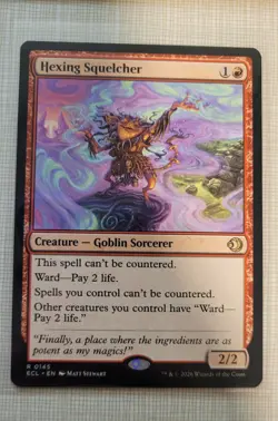 Hexing Squelcher R 145 - Lorwyn Eclipsed MTG ECL Rare - Image 1