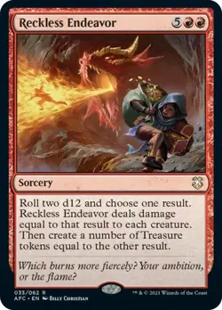 MTG Reckless Endeavor - 33 / English / Near Mint - Image 1