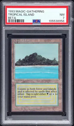 1993 MAGIC: THE GATHERING BETA TROPICAL ISLAND PSA 7 - Image 1