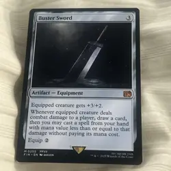 Buster Sword Final Fantasy Regular 255 Non-Foil MTG Magic The Gathering - Image 2