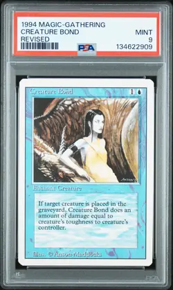 1994 MAGIC: THE GATHERING REVISED CREATURE BOND PSA 9 - Image 1