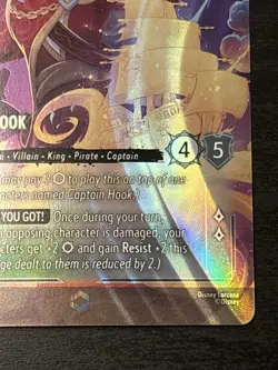 Disney Lorcana Enchanted Captain Hook 215/204 Reign of Jafar Enchanted Foil NM - Image 4