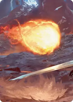 Normal - Duelist's Flame Scene Art Card - 11 - NM - EN - Image 1