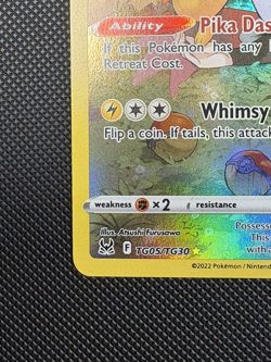 Pikachu TG05/TG30 Lost Origin Pokemon Card - Image 5