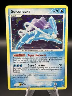 Suicune Lv.44 19/132 Holo Rare Secret Wonders Pokemon TCG - Image 1