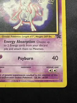 mewtwo black star promo 3 Pokemon The First Movie DMG - Image 4