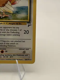 Pokemon TCG Pidgeotto Base Set 28/130 Lightly Played Vintage - Image 4