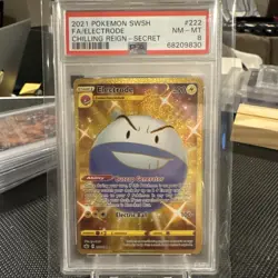 2021 Pokemon SWSH FA/Electrode CHILLING REIGN - SECRET PSA 8 - Image 1