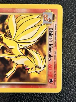 Blaine's Ninetales 21/132 REGULAR Pokemon WOTC Gym Challenge Non Holo Rare - Image 2