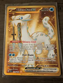 Pokemon TCG Chien-Pao ex Scarlet & Violet - Paldea Evolved 274/193 Hyper Rare - Image 1