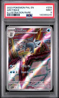 2023 POKEMON PAL EN-PALDEA EVOLVED ILLUSTRATION RARE #209 ARCTIBAX PSA 9 - Image 1